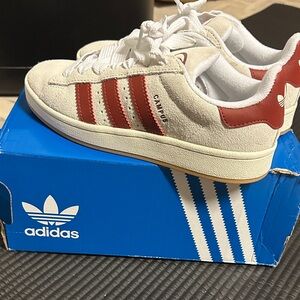 Adidas Campus Sneakers - Red and Cream